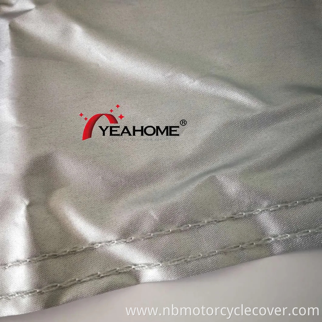 Heavy-Duty Water-Proof Motorcycle Covers in Silver Coated